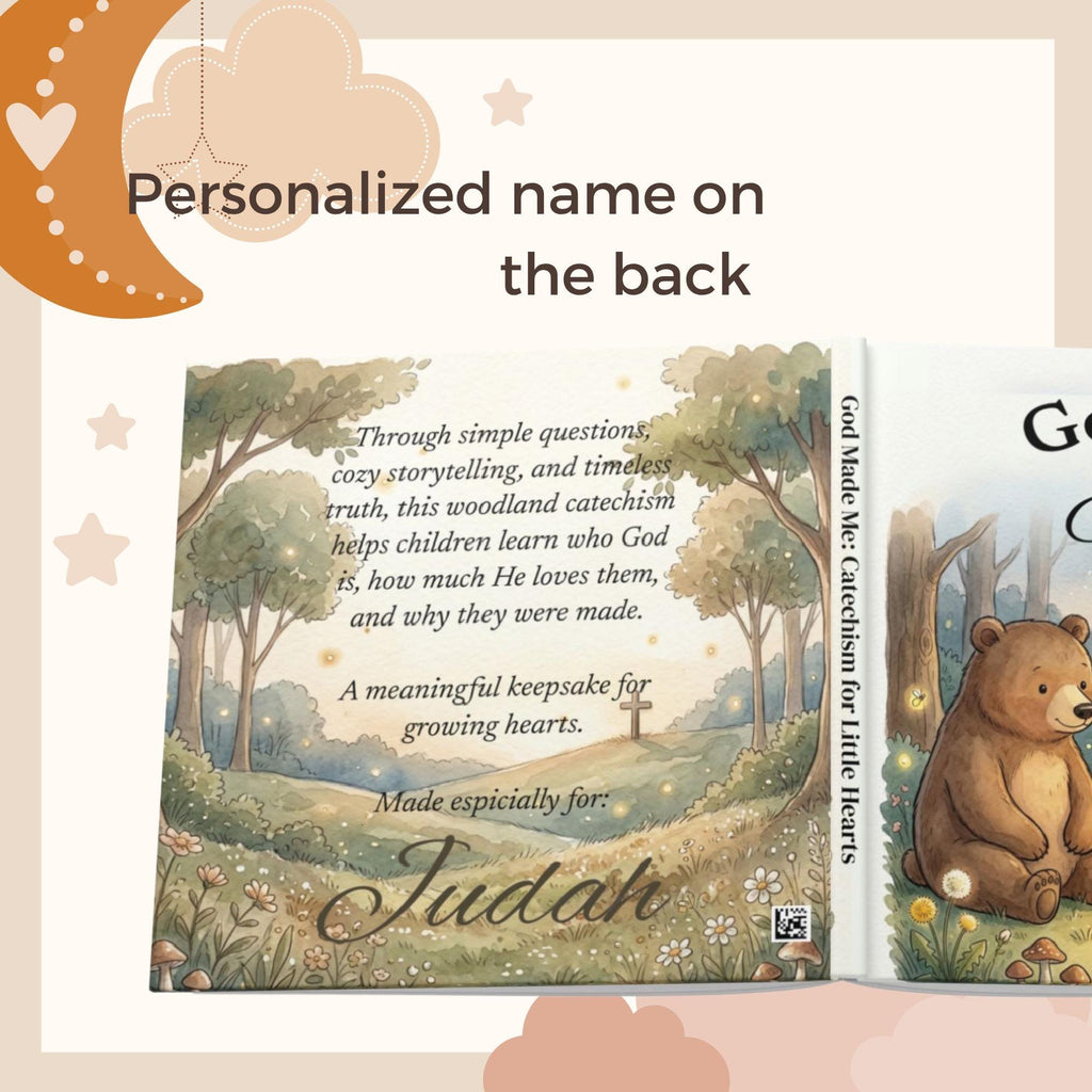 Personalized Christian Baby Book with Name, Baptism Gift for Boy or Girl, Baby Dedication Gift, Christening Gift from Godparents