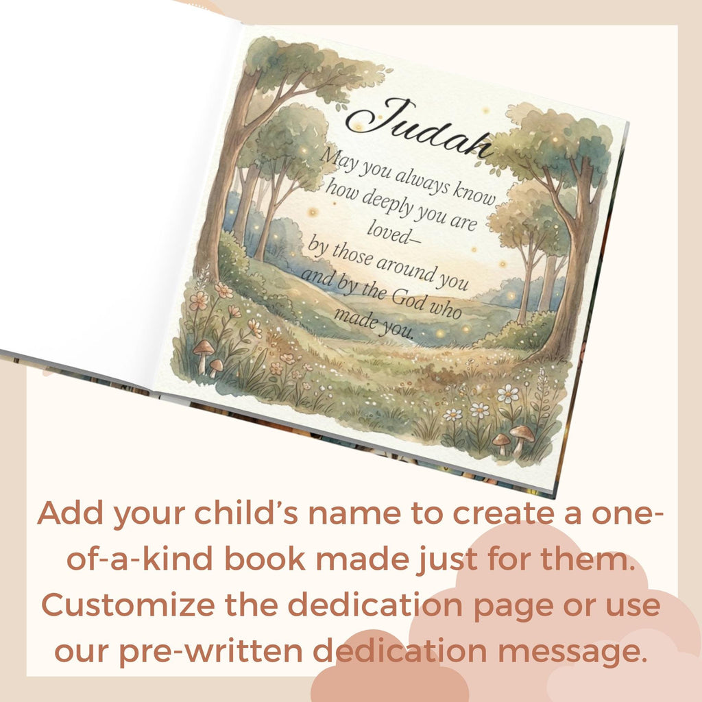 Personalized Christian Baby Book with Name, Baptism Gift for Boy or Girl, Baby Dedication Gift, Christening Gift from Godparents