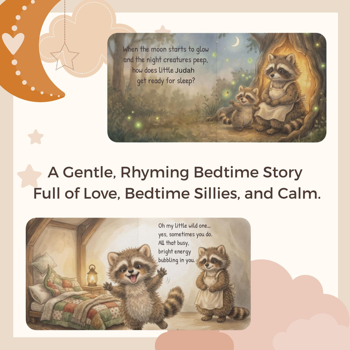 First Birthday Book Gift Personalized Toddler Story Custom Baby Name Reading Keepsake Child Nighttime Tale Preschool Sleep Present Infant Goodnight Book Bedtime Story Custom Name Personalized Reading Gift Toddler Routine Book Baby Shower