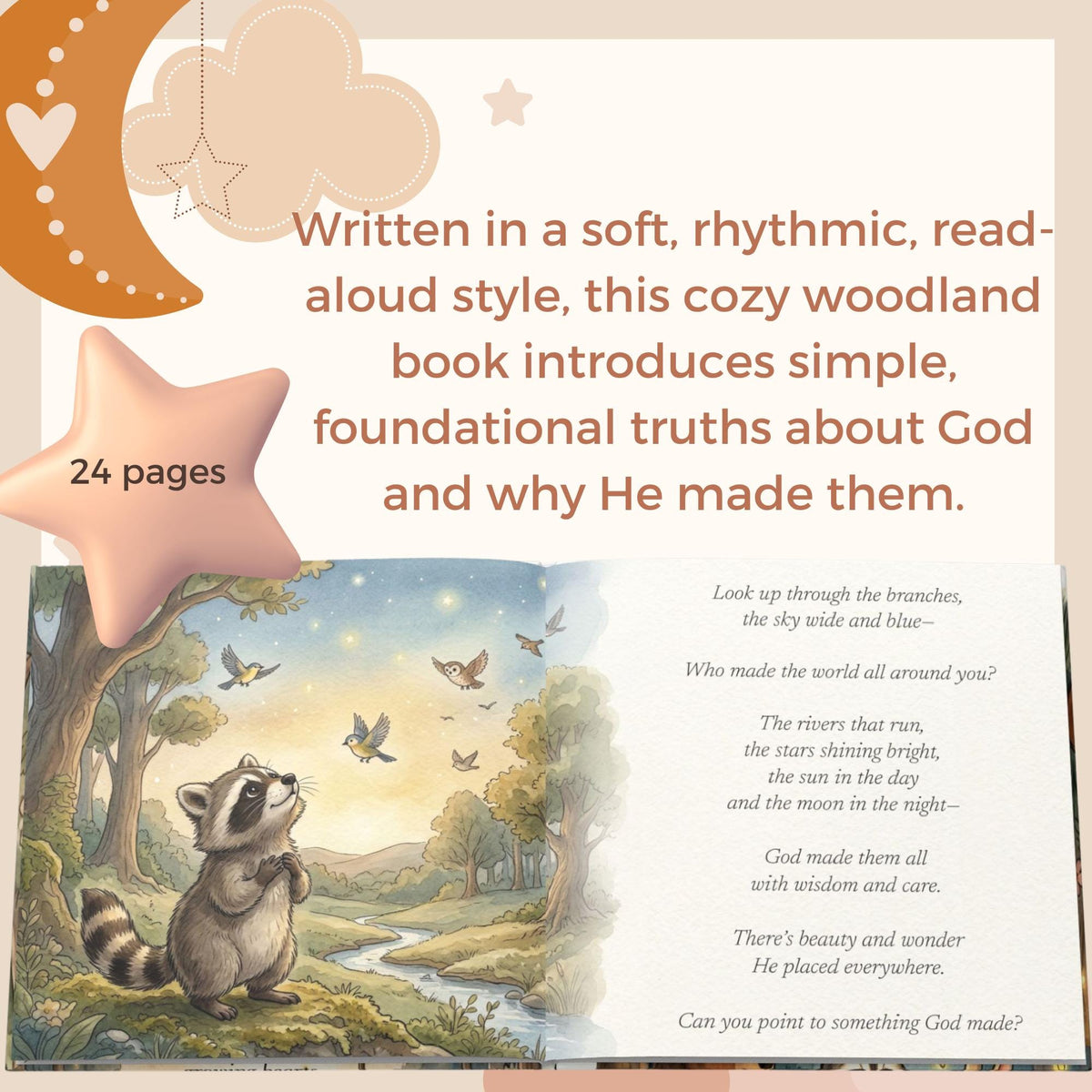 Personalized Christian Baby Book with Name, Baptism Gift for Boy or Girl, Baby Dedication Gift, Christening Gift from Godparents