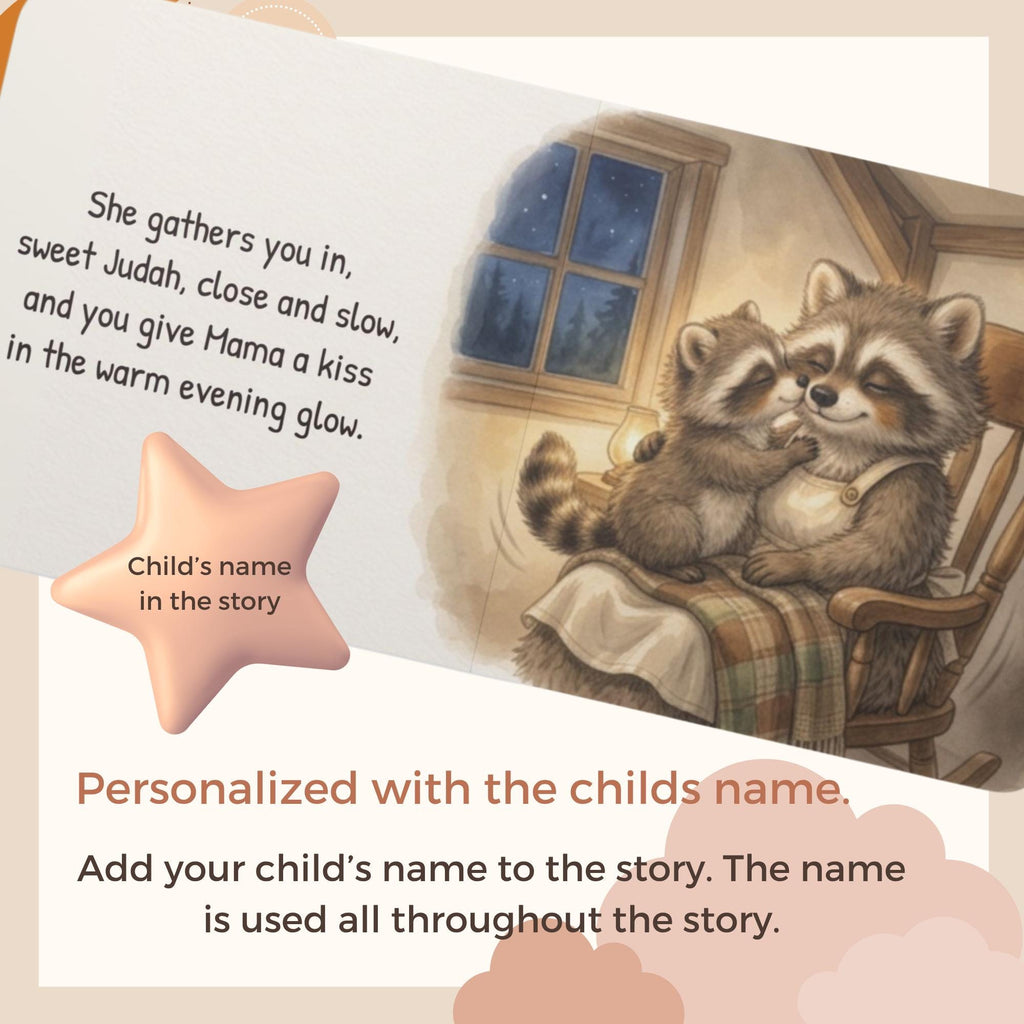 First Birthday Book Gift Personalized Toddler Story Custom Baby Name Reading Keepsake Child Nighttime Tale Preschool Sleep Present Infant Goodnight Book Bedtime Story Custom Name Personalized Reading Gift Toddler Routine Book Baby Shower