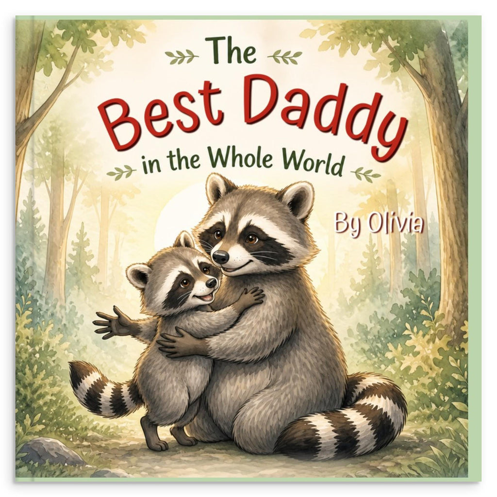 Personalized Fathers Day Book for Dad or Papa, Custom Daddy Gift from Child, Gift from Kids, New Dad Gift