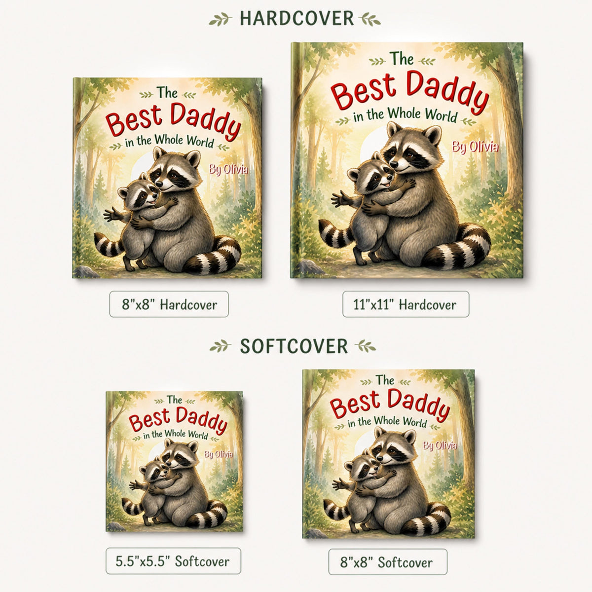 Personalized Fathers Day Book for Dad or Papa, Custom Daddy Gift from Child, Gift from Kids, New Dad Gift