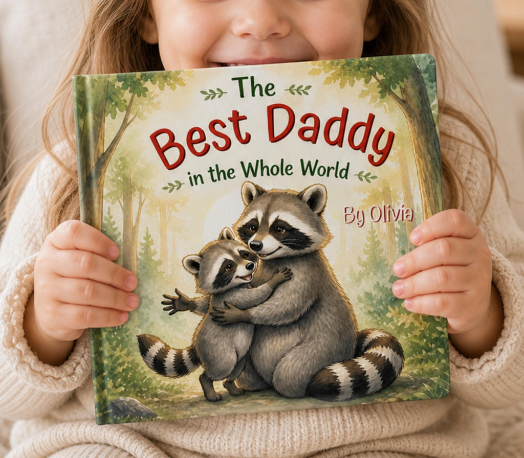 Personalized Fathers Day Book for Dad or Papa, Custom Daddy Gift from Child, Gift from Kids, New Dad Gift