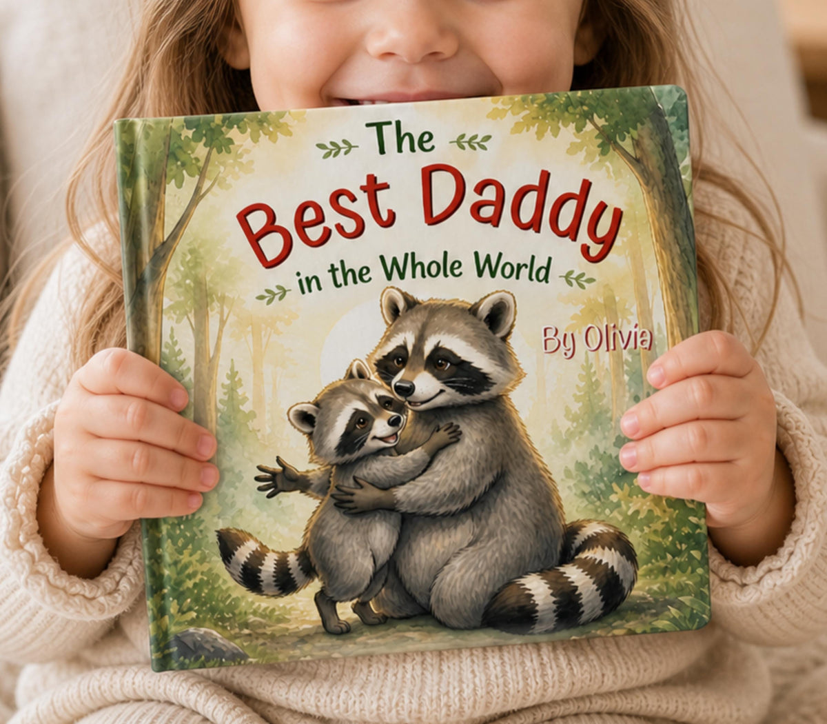 Personalized Fathers Day Book for Dad or Papa, Custom Daddy Gift from Child, Gift from Kids, New Dad Gift
