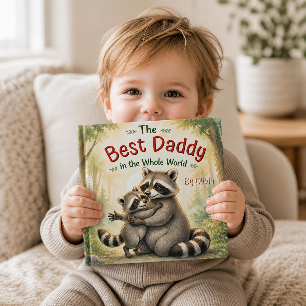 Personalized Fathers Day Book for Dad or Papa, Custom Daddy Gift from Child, Gift from Kids, New Dad Gift