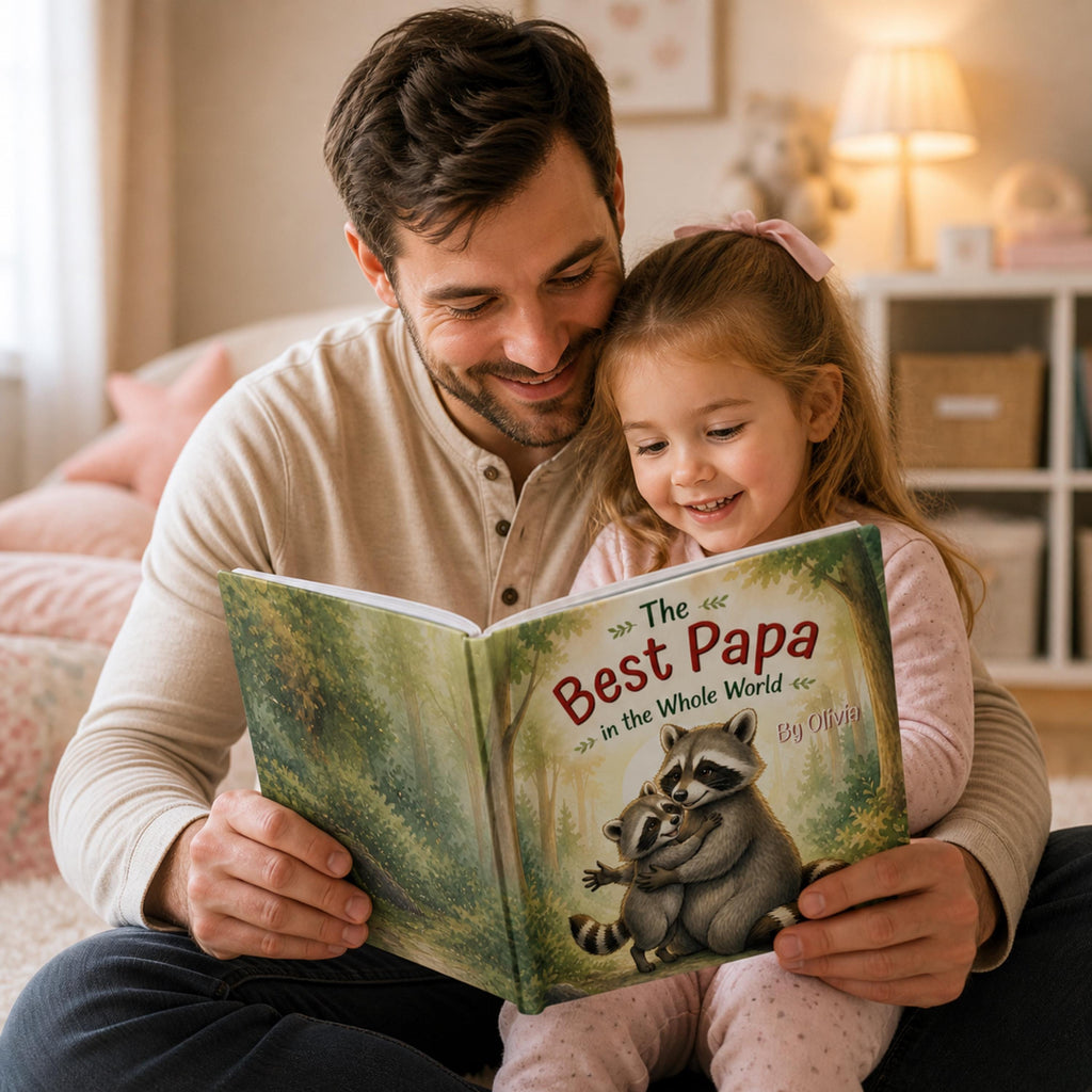 Personalized Fathers Day Book for Dad or Papa, Custom Daddy Gift from Child, Gift from Kids, New Dad Gift