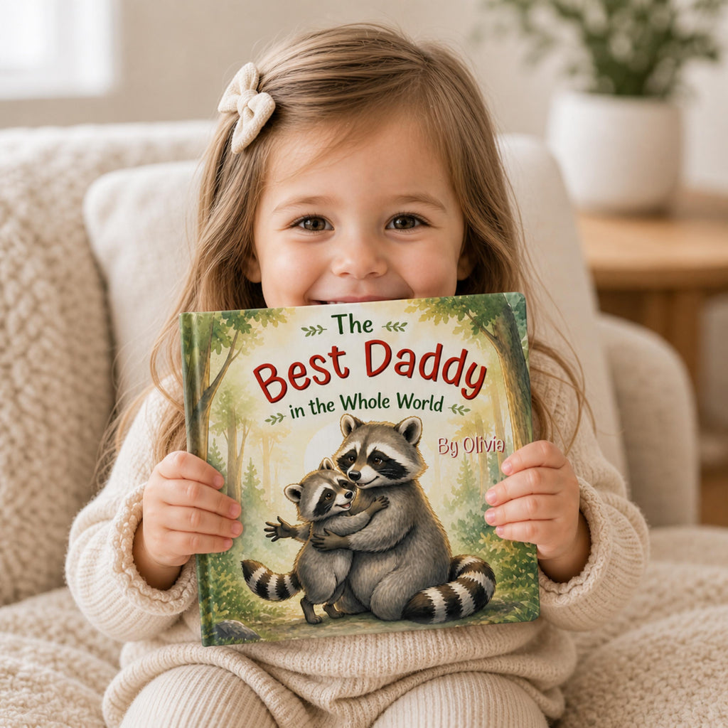 Personalized Fathers Day Book for Dad or Papa, Custom Daddy Gift from Child, Gift from Kids, New Dad Gift