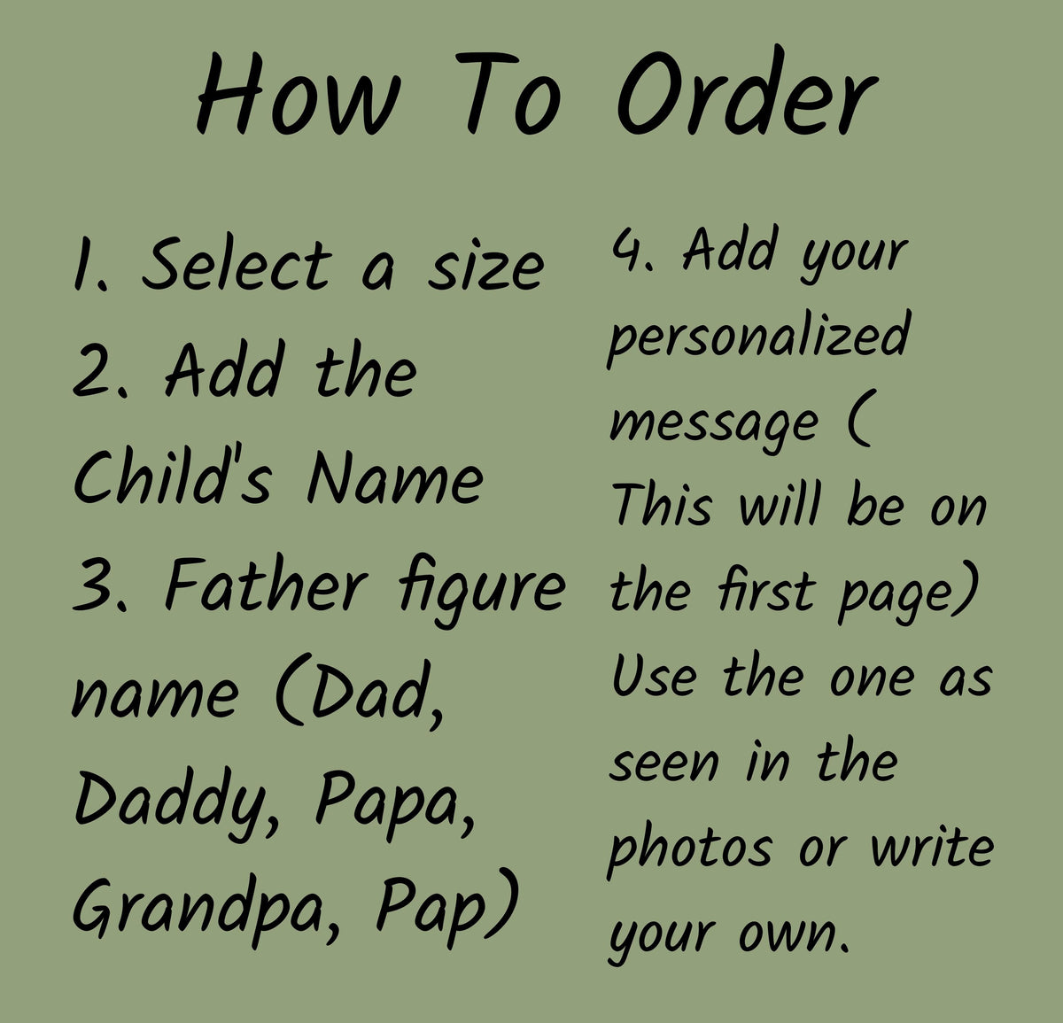Personalized Fathers Day Gift for First Time Dad, from baby girl, boy, kids, Custom Christian Name Storybook