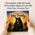 Personalized Fathers Day Gift for First Time Dad, from baby girl, boy, kids, Custom Christian Name Storybook
