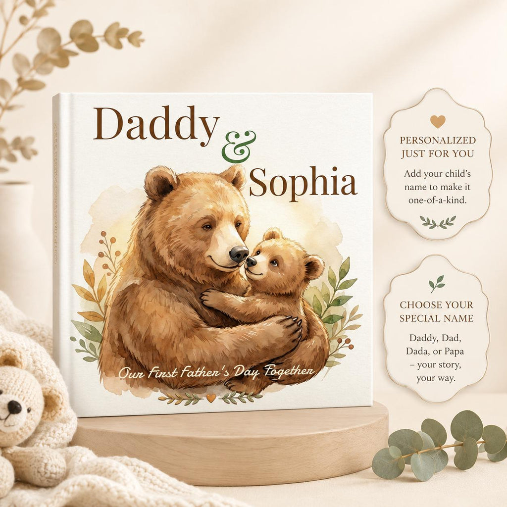 Personalized Daddy and Me Book, First Father's Day Gift from Baby, Custom Name Storybook for New Dad, Gift for First Time Dad