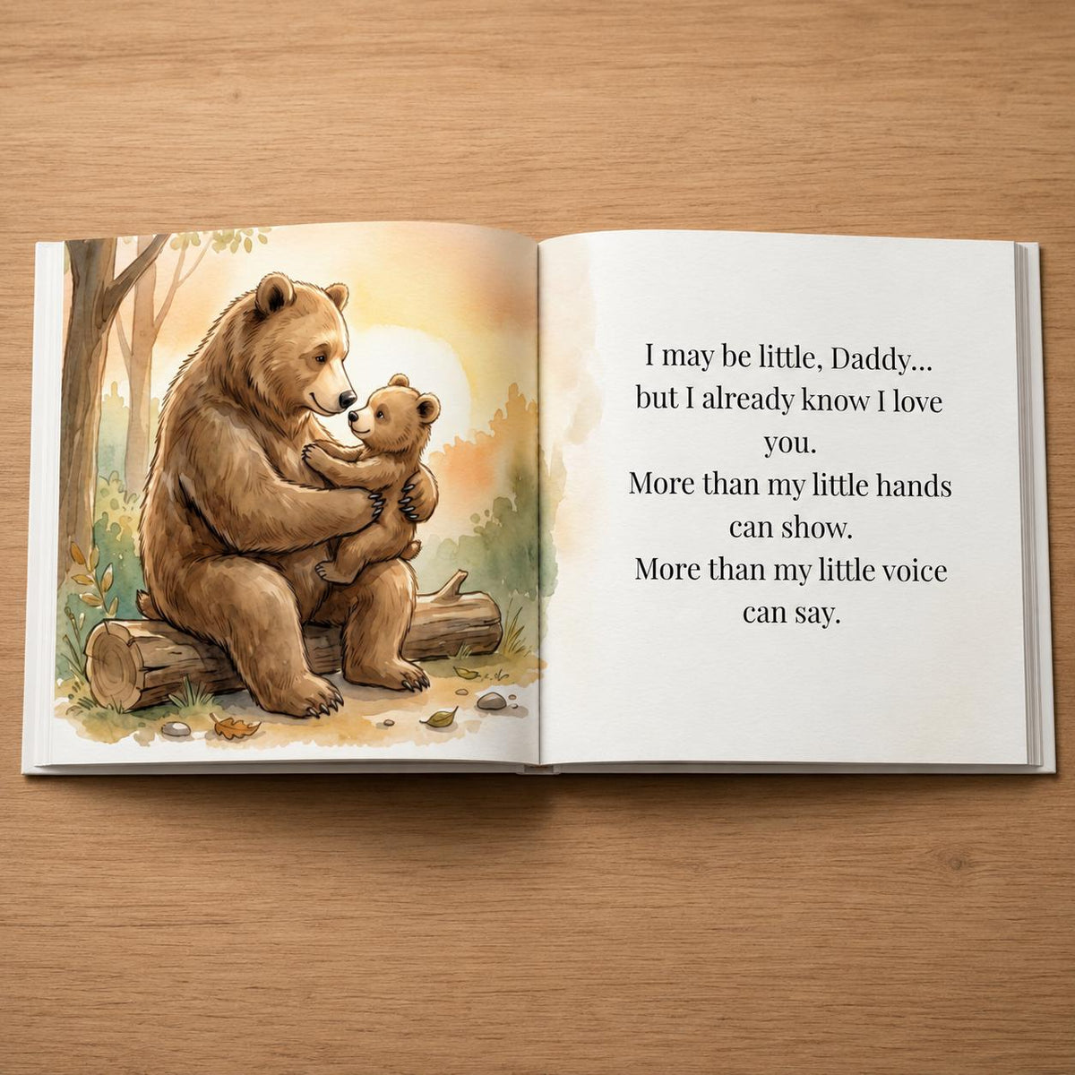 Personalized Daddy and Me Book, First Father's Day Gift from Baby, Custom Name Storybook for New Dad, Gift for First Time Dad