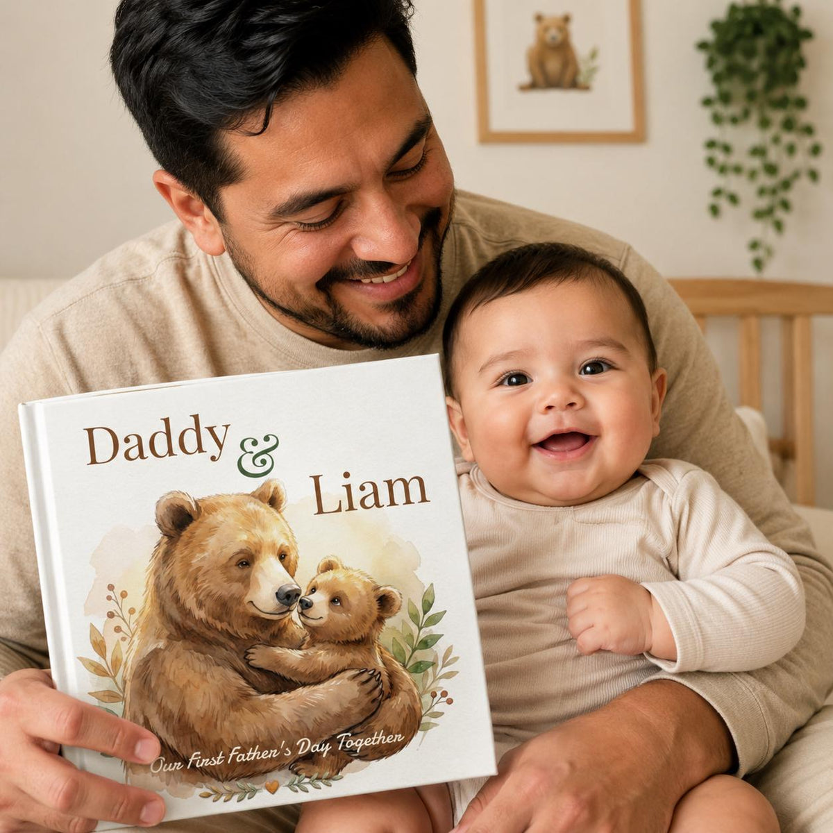 Personalized Daddy and Me Book, First Father's Day Gift from Baby, Custom Name Storybook for New Dad, Gift for First Time Dad