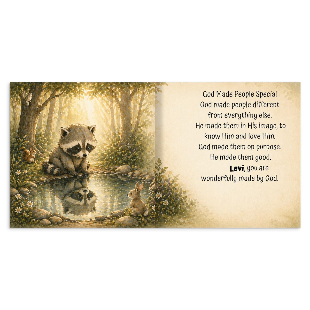 Personalized Baby Book with Name,  First Bible Stories, Baptism Gift for Boys or Girls, Gift for Godson or Goddaughter