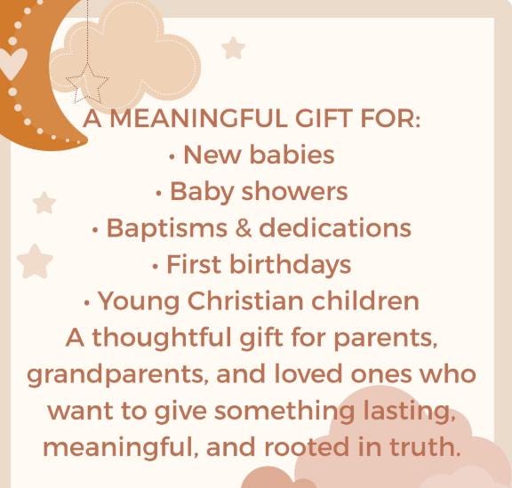 Personalized Baby Book with Name,  First Bible Stories, Baptism Gift for Boys or Girls, Gift for Godson or Goddaughter