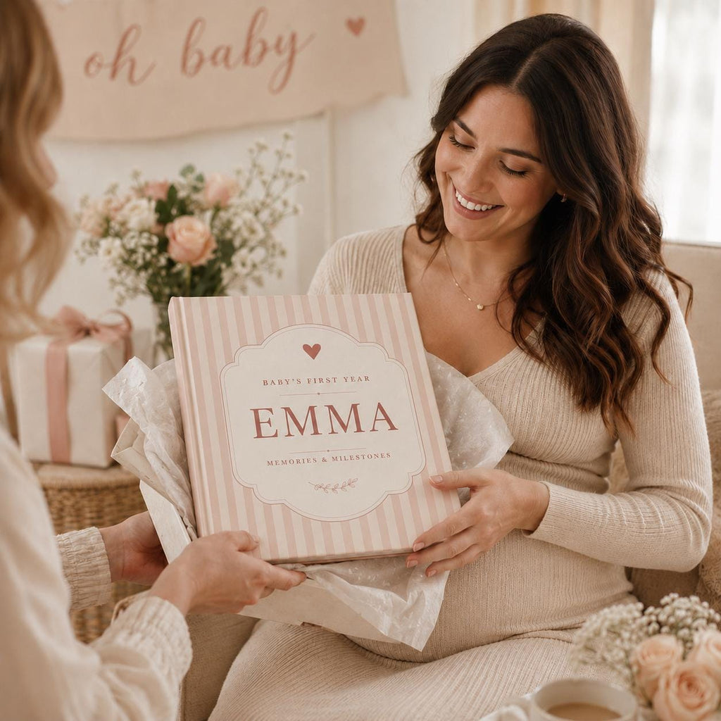 Custom Baby First Year Keepsake Book to Preserve First Year Memories and Milestones
