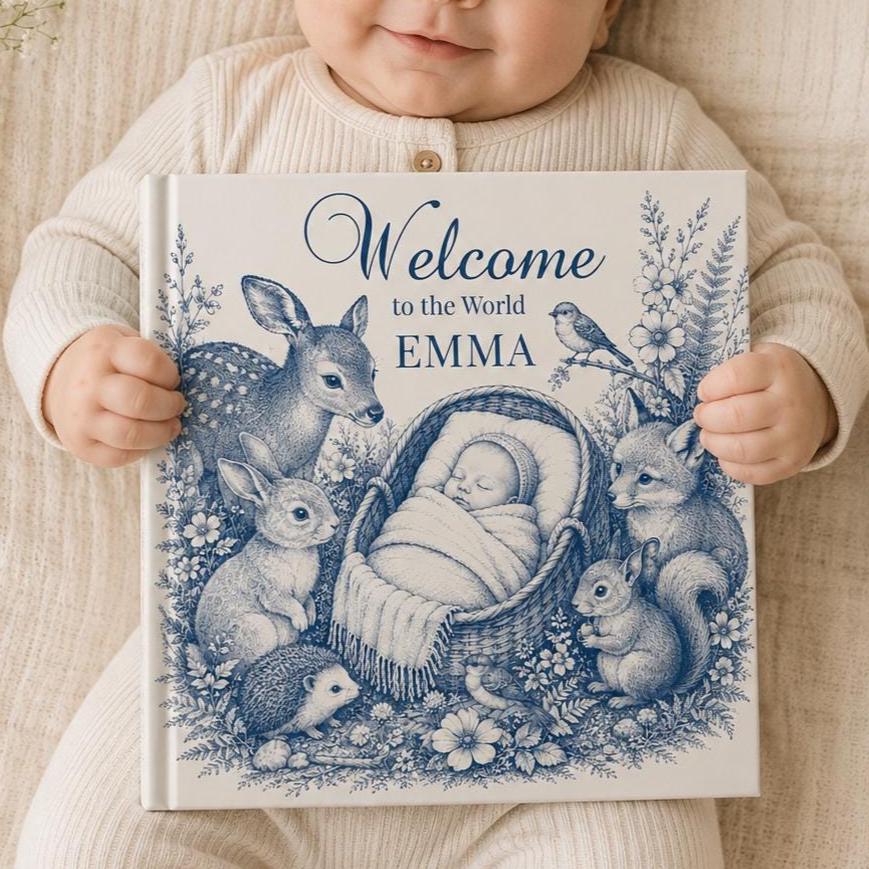 Personalized Baptism Gift Book, Christian Baby Blessing Storybook, Custom Prayer Book, Godchild Christening Keepsake, Welcome Baby Gift