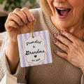 Promoted to Grandparents Ornament, Custom Grandma Grandpa Pregnancy Reveal Announcement, Personalized Expecting Baby Christmas Ornament 2026