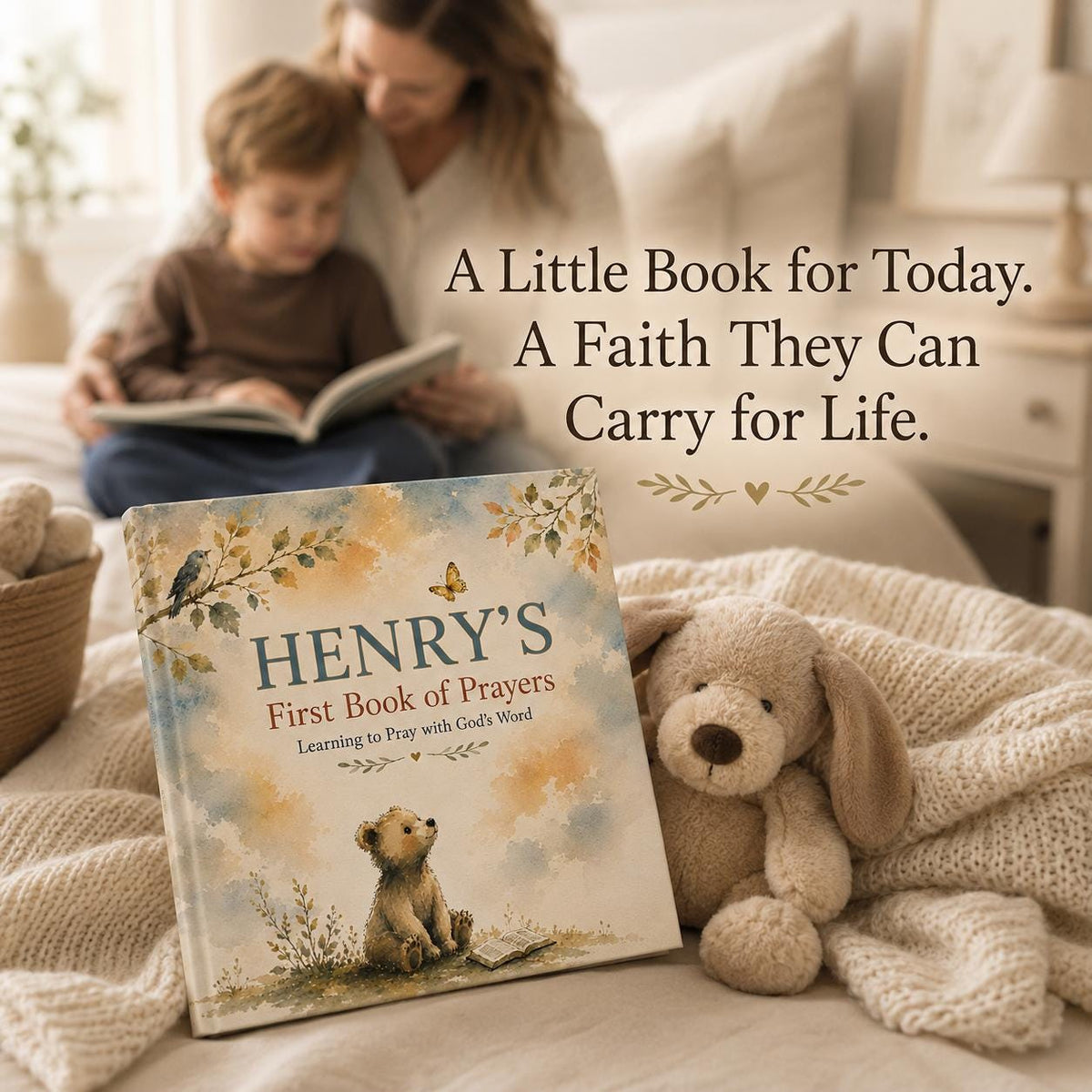 Personalized First Prayer Book for Kids | Scripture-Based Prayers | Custom Name Children's Hardcover | Baptism Christening Gift