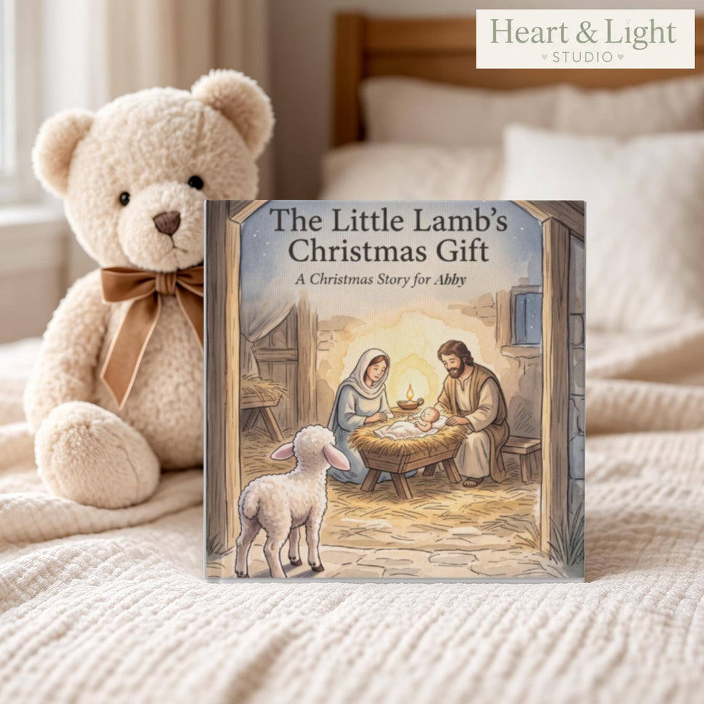 Personalized Christian Christmas Book for Kids, Custom Name Nativity Story, Baby Jesus Advent Gift, Christmas Eve Box Filler