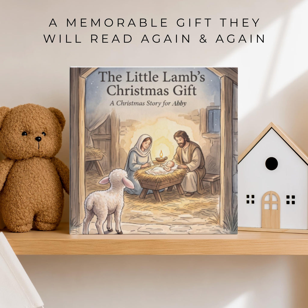 Personalized Christian Christmas Book for Kids, Custom Name Nativity Story, Baby Jesus Advent Gift, Christmas Eve Box Filler
