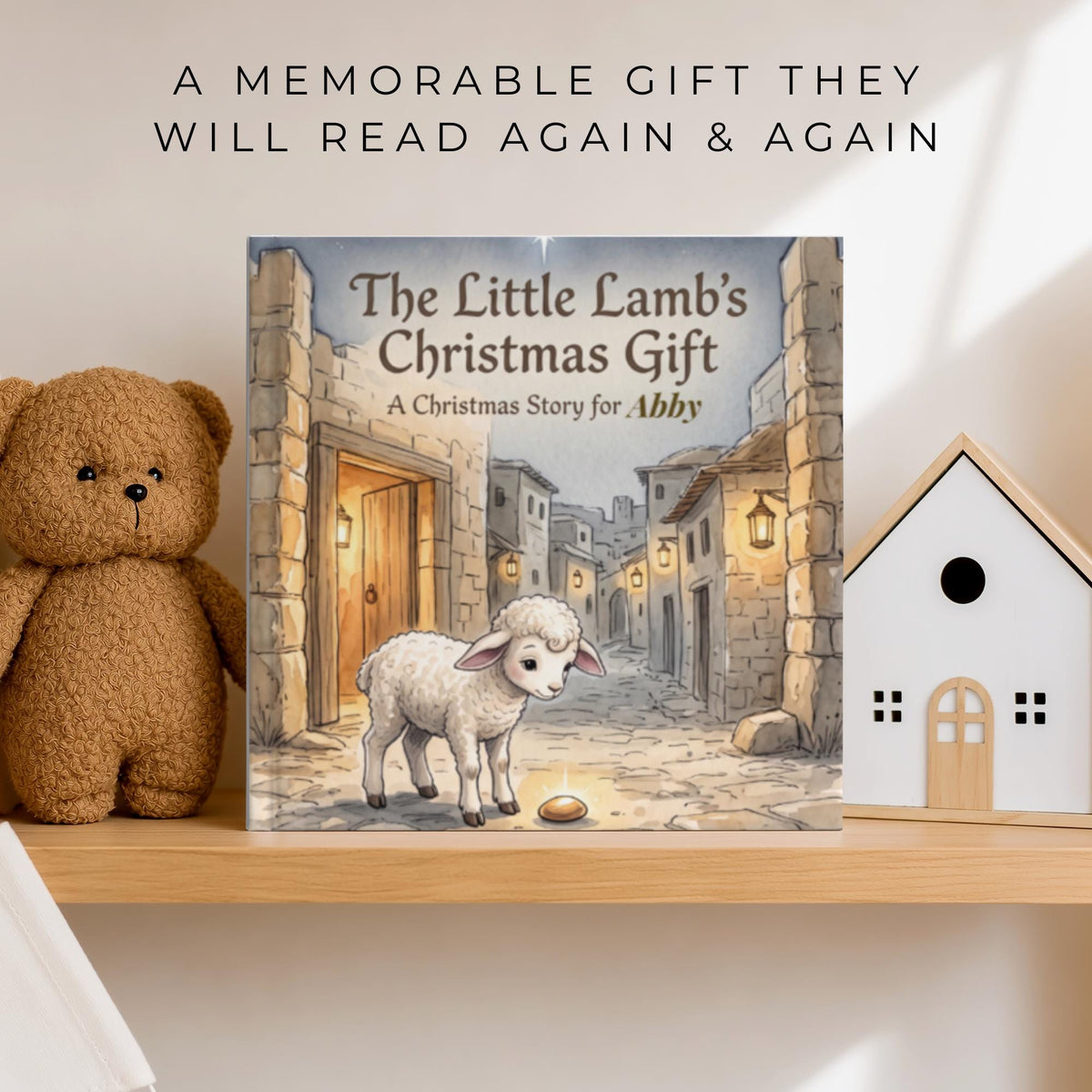Personalized Christmas Book for Kids, Custom Name Story Book, Christian Christmas Gift, Little Lamb Nativity Storybook, Child Keepsake