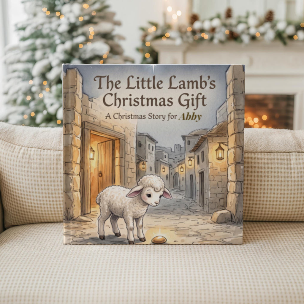 Personalized Christmas Book for Kids, Custom Name Story Book, Christian Christmas Gift, Little Lamb Nativity Storybook, Child Keepsake