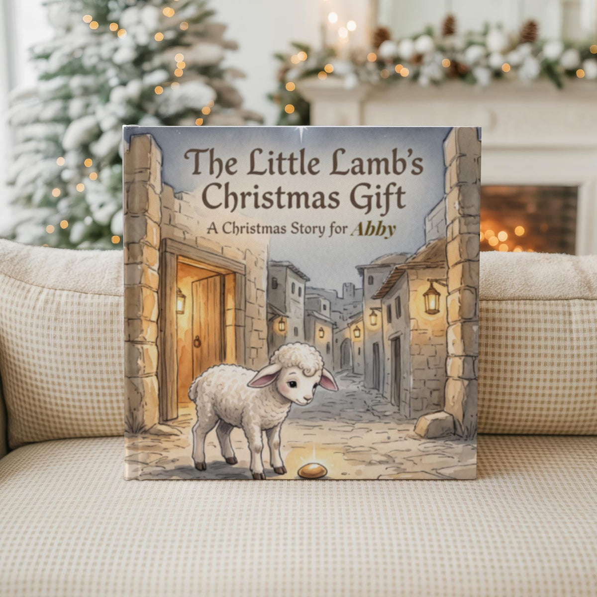 Personalized Christmas Book for Kids, Custom Name Story Book, Christian Christmas Gift, Little Lamb Nativity Storybook, Child Keepsake