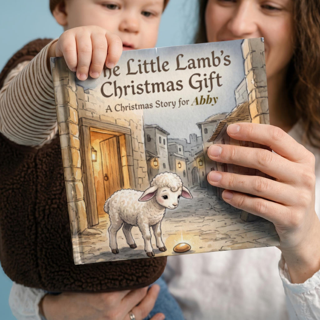 Personalized Christmas Book for Kids, Custom Name Story Book, Christian Christmas Gift, Little Lamb Nativity Storybook, Child Keepsake