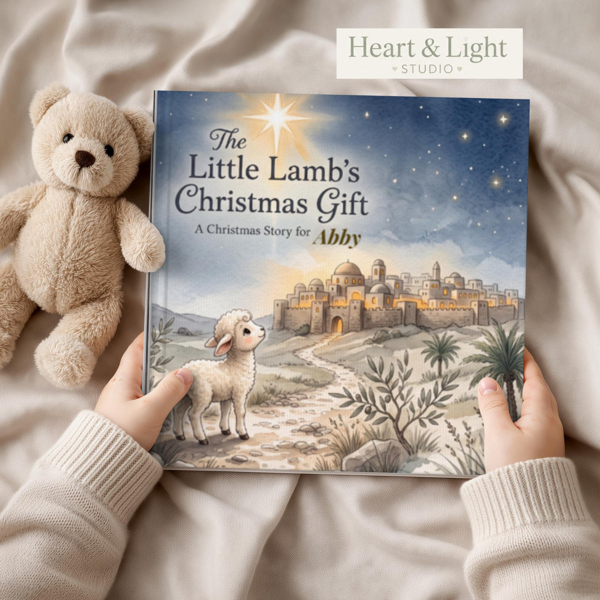 Personalized Christian Christmas Gift for Kids, Custom Name Nativity, Jesus Christmas Personalized Story Book Keepsake, Child's Name Book