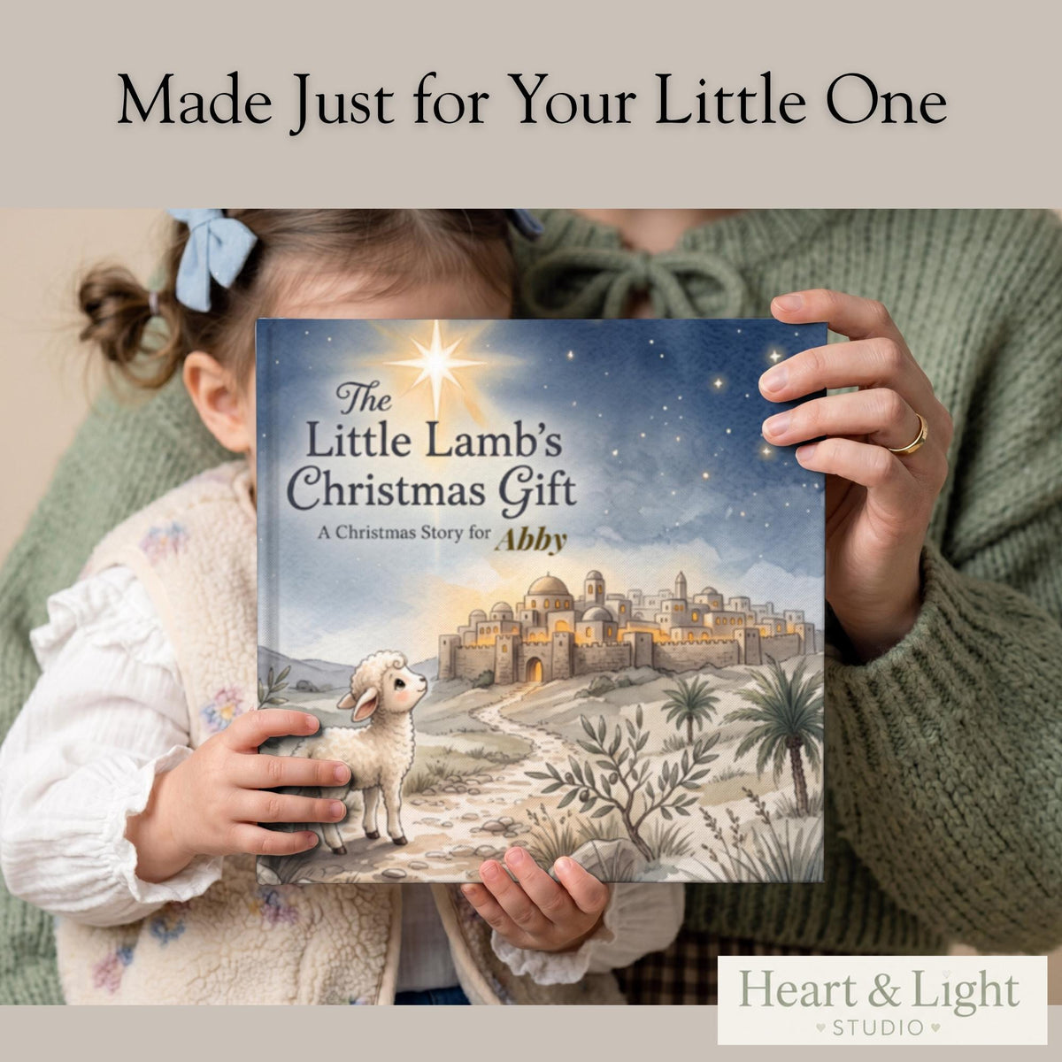 Personalized Christian Christmas Gift for Kids, Custom Name Nativity, Jesus Christmas Personalized Story Book Keepsake, Child's Name Book
