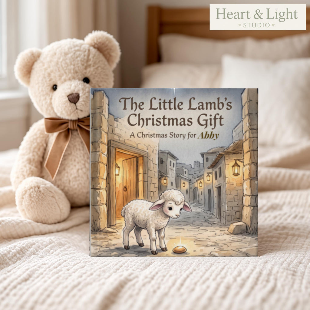 Personalized Christmas Book for Kids, Custom Name Story Book, Christian Christmas Gift, Little Lamb Nativity Storybook, Child Keepsake