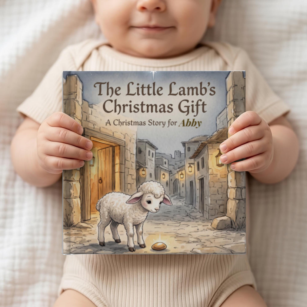 Personalized Christmas Book for Kids, Custom Name Story Book, Christian Christmas Gift, Little Lamb Nativity Storybook, Child Keepsake