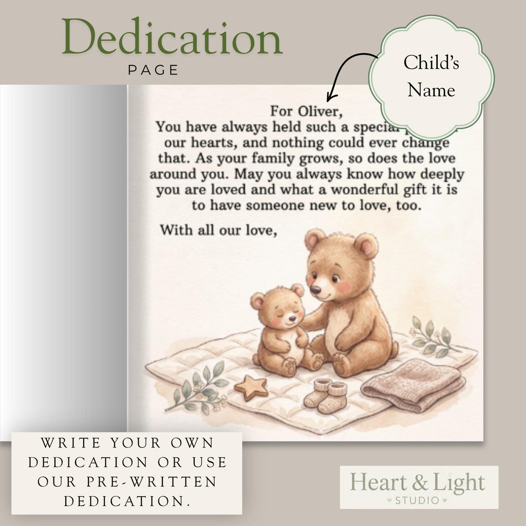 Personalized Big Sister or Big Brother Book, There's Always More Love Storybook, Pregnancy Reveal Gift, Sibling Announcement