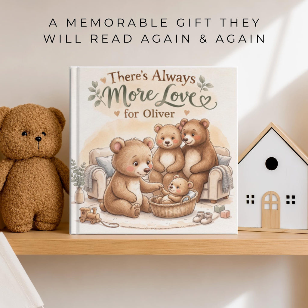 Personalized Big Sister or Big Brother Book, There's Always More Love Storybook, Pregnancy Reveal Gift, Sibling Announcement