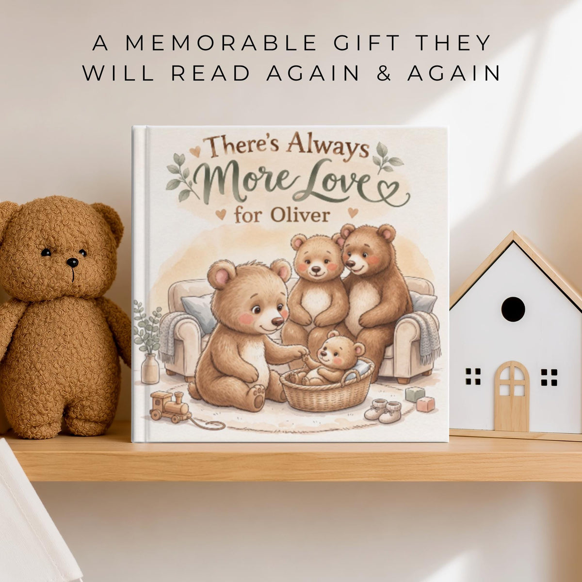 Personalized Big Sister or Big Brother Book, There's Always More Love Storybook, Pregnancy Reveal Gift, Sibling Announcement
