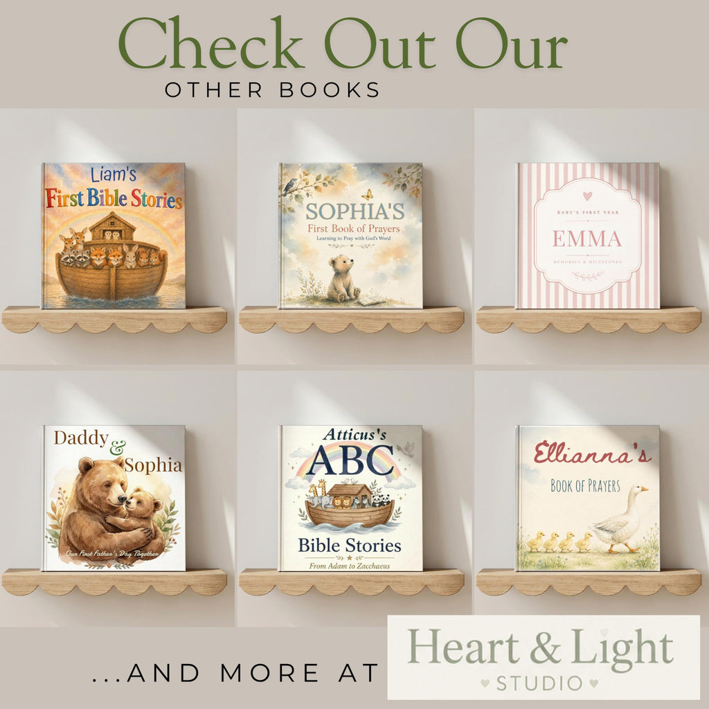 Personalized Baby's First Christmas Book, Christian Nativity Story with Child's Name