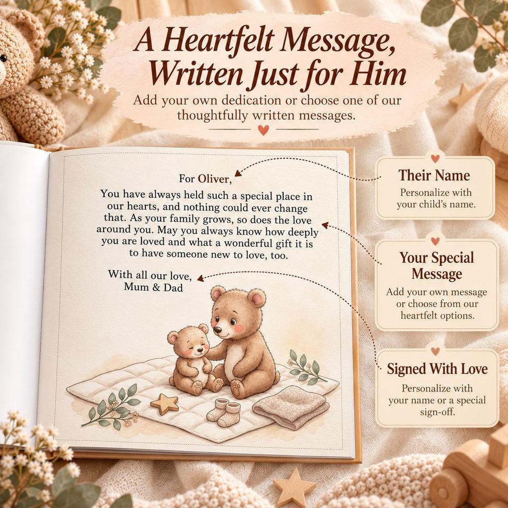 Personalized Big Sister Book, Big Brother Book, New Baby Gift for Older Sibling, Custom Name Storybook, Hospital Welcome Gift