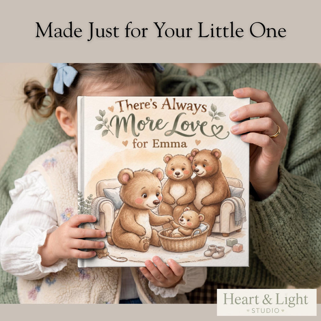 Personalized Big Sister Book, Big Brother Book, New Baby Gift for Older Sibling, Custom Name Storybook, Hospital Welcome Gift
