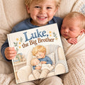Personalized Big Brother Book, New Sibling Gift, Custom Name & Character Storybook, New Baby Gift for Toddler, Big Brother Keepsake