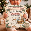 Personalized Baby's First Christmas Book | One Silly Goose Custom Name Storybook | Christian Christmas Gift