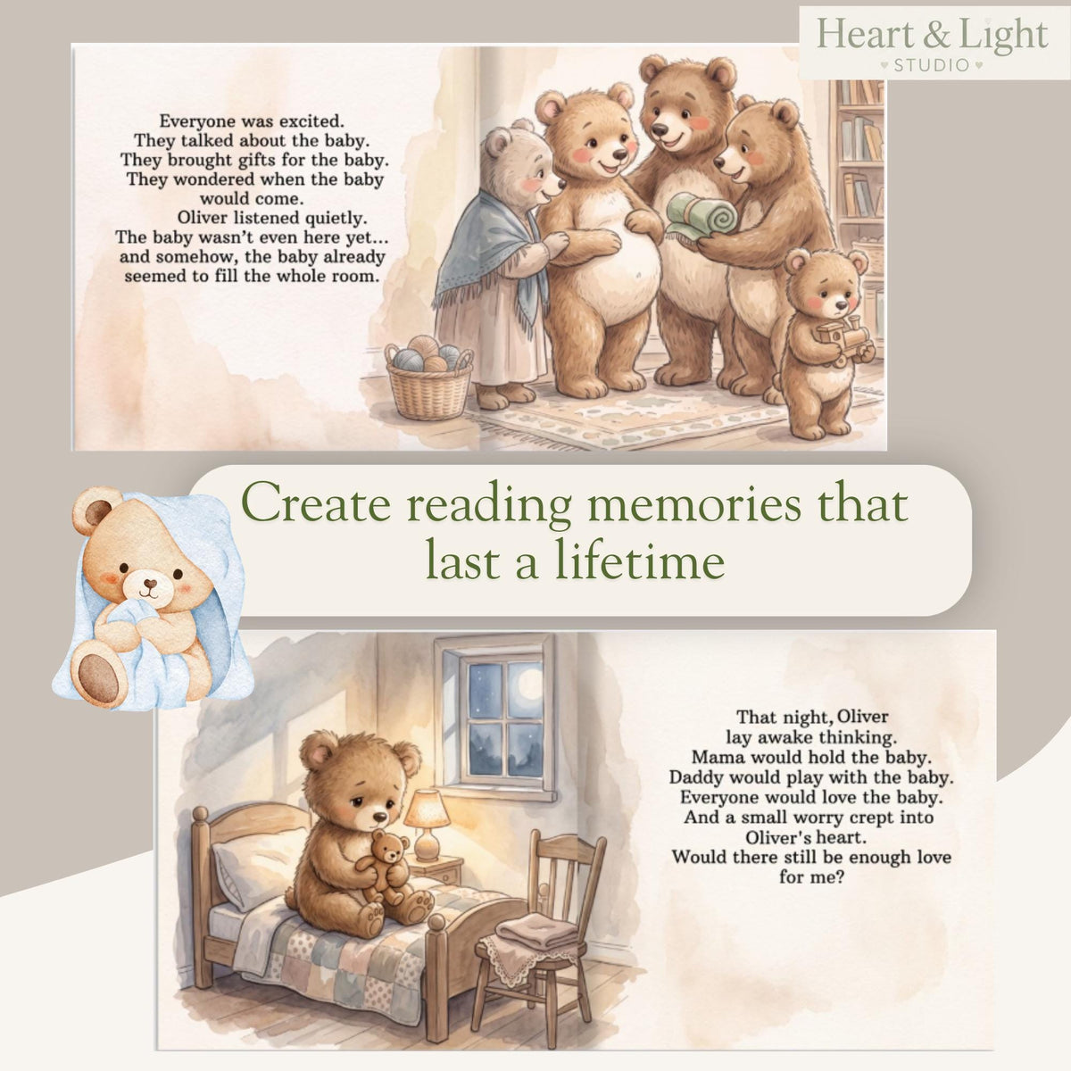 Personalized Big Sister Book, Big Brother Book, New Baby Gift for Older Sibling, Custom Name Storybook, Hospital Welcome Gift