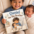 Personalized Big Brother Book, New Sibling Gift, Custom Name and Character Storybook, New Baby Gift for Toddler Boy, Keepsake